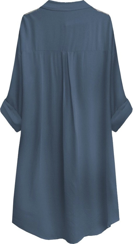 KOSZULOWA TUNIKA NIEBIESKA (304ART)