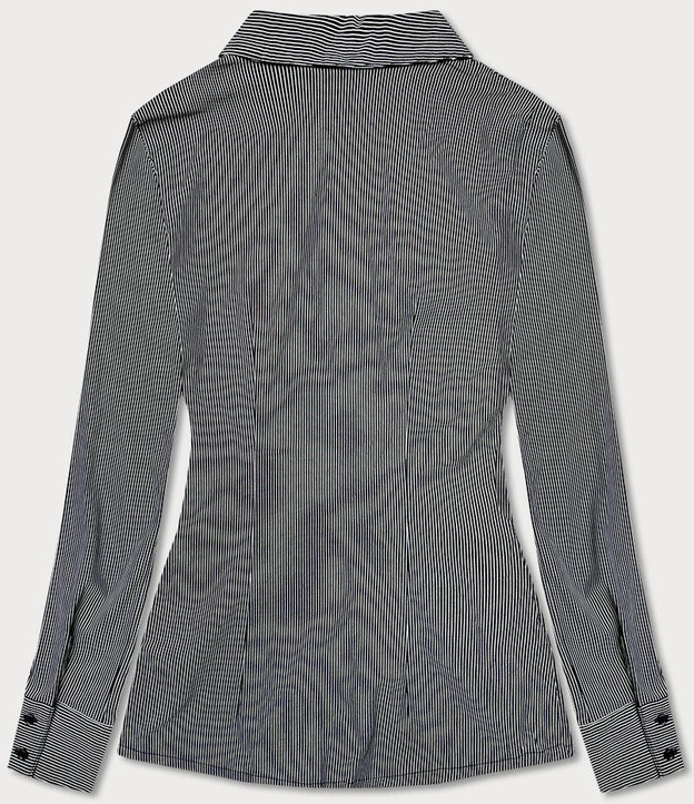 Koszula damska w drobne paseczki granatowa (SSY2026)