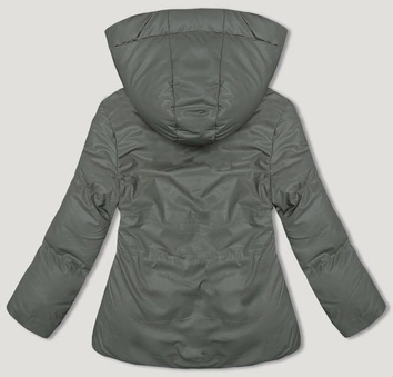 Luźna damska kurtka zimowa zielona (5M3185-236)