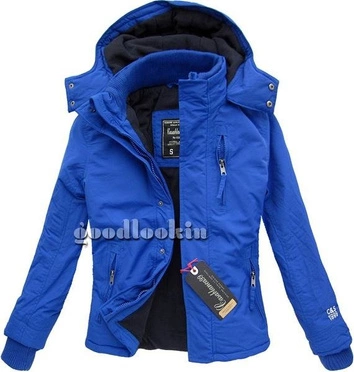 KURTKA ZIMOWA CASABLANCA NIEBIESKA (AT108)