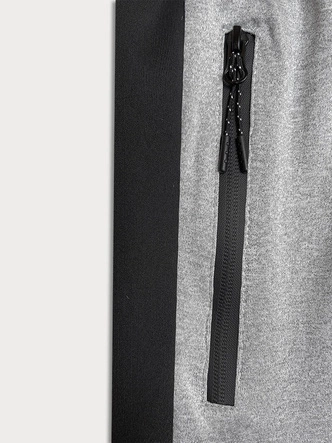 Sportowe spodenki męskie jasnoszare (8K281-2)