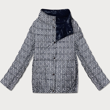 Lekko ocieplana dwustronna kurtka do bioder Goodlookin granatowa (P21-7213/7212-99)