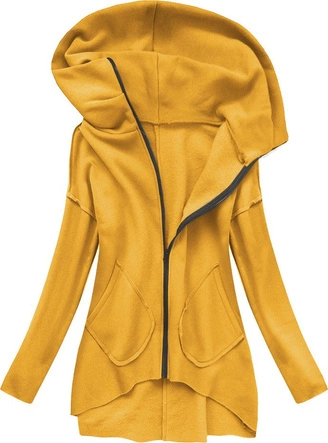 BLUZA Z KOŁNIERZEM ŻÓŁTA (532ART)