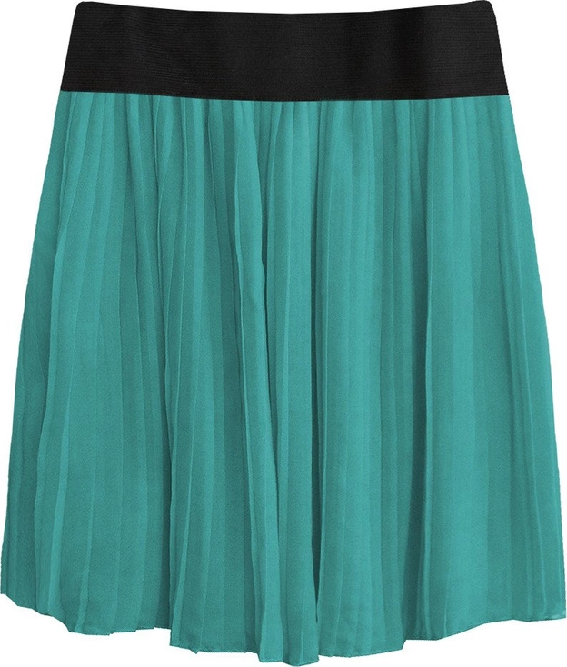 PLISOWANA SPÓDNICA MINI MORSKA (9228/4)