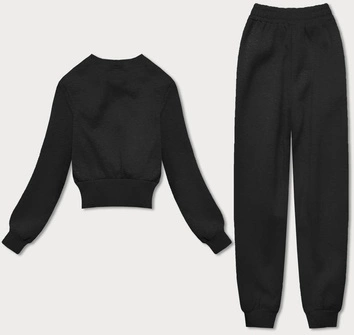 Dres damski bluza + spodnie czarny (8c78-3)