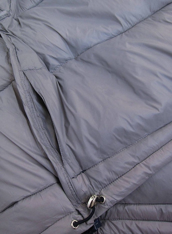 Dwustronna kurtka damska granatowo-szara (b9555)