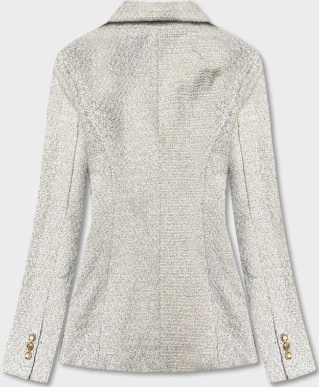 Dwurzędowa marynarka z guzikami ecru (AG3-1981)