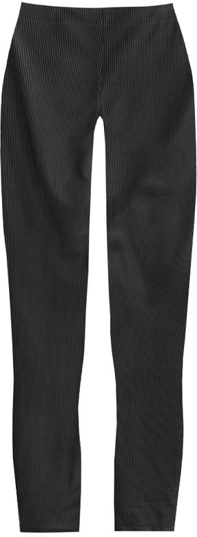 BŁYSZCZĄCE LEGGINSY W GEOMETRYCZNY WZÓR CZARNE (323ART)