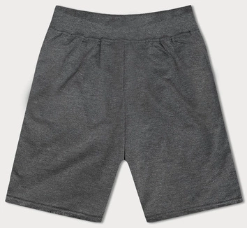 Krótkie spodenki męskie ciemne szare (8K922-5)