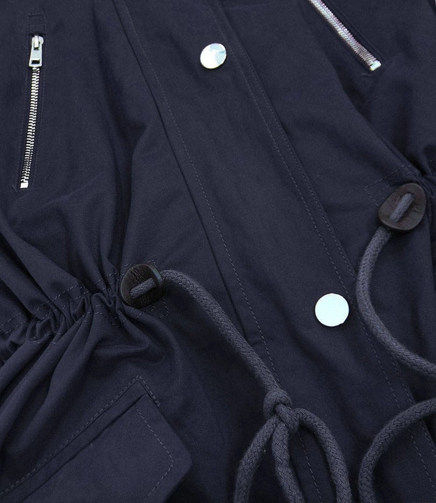 DAMSKA PARKA Z PODPINKĄ GRANATOWA (1998A)