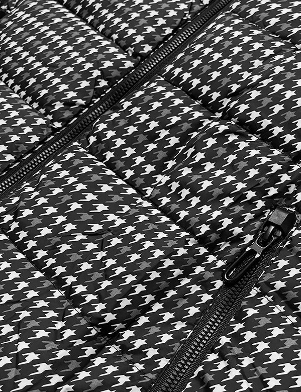 Sportowa kurtka przejściowa damska czarna (w706)