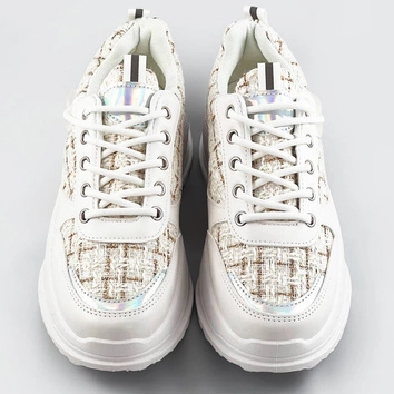 Buty sportowe damskie białe (7003)