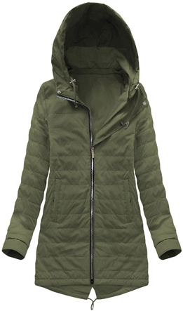 DWUSTRONNA PARKA Z KAPTUREM KHAKI (W0233BIG)