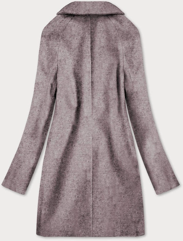 Damski płaszcz dwurzędowy brązowy (2721)