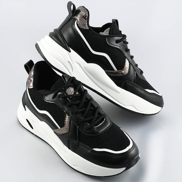 Sportowe buty damskie czarne (bs-06)