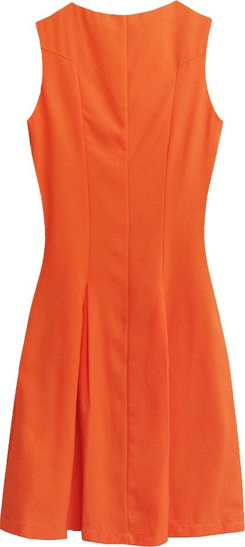 ROZKLOSZOWANA SUKIENKA POMARAŃCZOWA (6111)