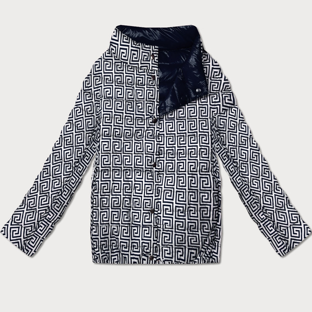 Lekko ocieplana dwustronna kurtka do bioder Goodlookin granatowa (P21-7213/7212-99)