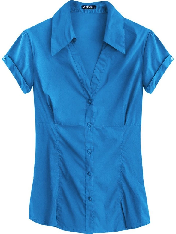 KOSZULA Z KRÓTKIM RĘKAWEM NIEBIESKA (1046)