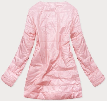 Przejściowa kurtka damska na misiu różowa (m-1733)
