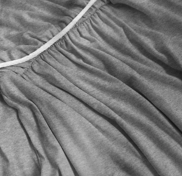 DŁUGA SUKIENKA NA RAMIĄCZKACH SZARA CIEMNA (594ART)