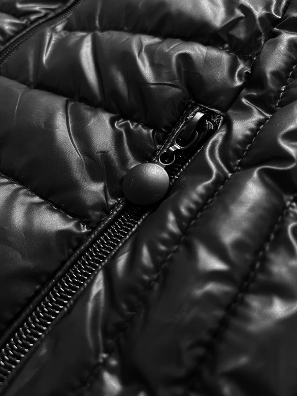 Damska kamizelka ze stójką czarna (B8233-1)