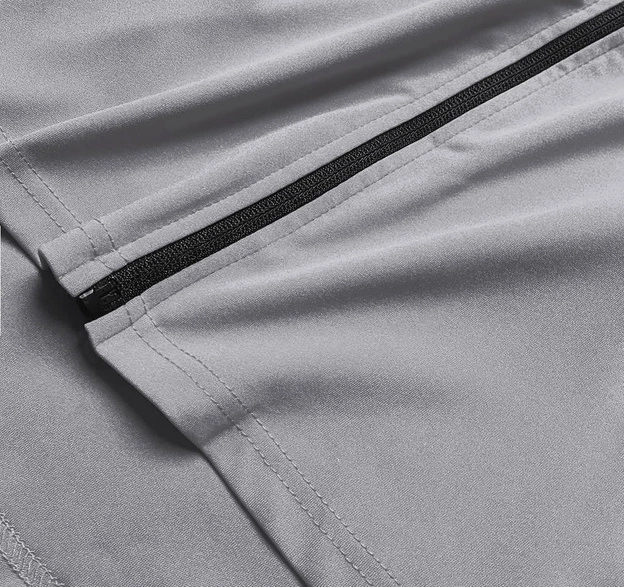 Bluza z asymetrycznym dołem szara (hd153-03)