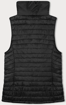 Cienka kamizelka damska ze stójką czarna (16M9072-392)