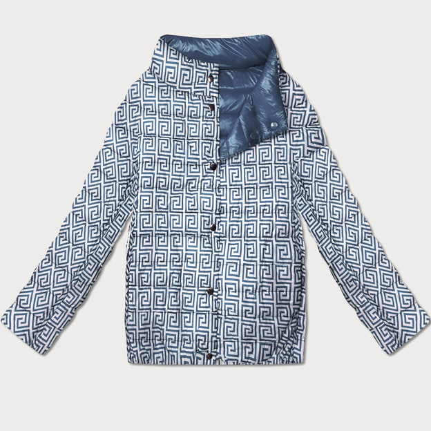 Lekko ocieplana dwustronna kurtka do bioder Goodlookin niebieska (P21-7213/7212-30S)