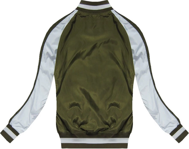 KURTKA BOMBERKA Z NASZYWKAMI KHAKI (W555)