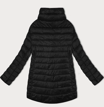 Pikowana kurtka damska ze stójką Minority czarna (P3-6908-1)