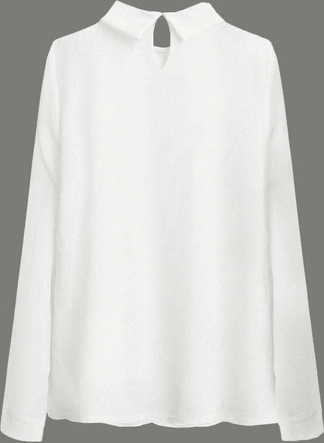 Elegancka bluzka z kołnierzykiem ecru (8521/1)