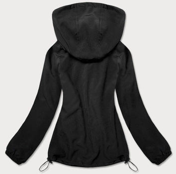 CIENKA BLUZA Z KAPTUREM CZARNA (20323)