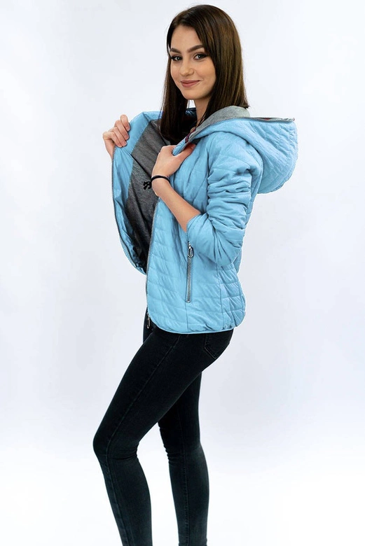 Kurtka z kapturem błękitna (dl011)