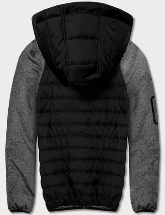 Męska kurtka-bluza czarny-grafit (8M905-392)