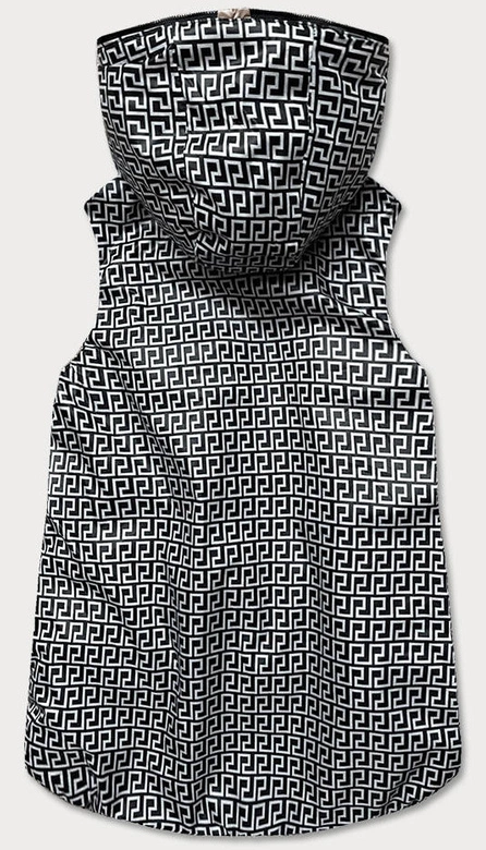 Rozkloszowany dwustronny bezrękawnik damski cappuccino (b8006-12)