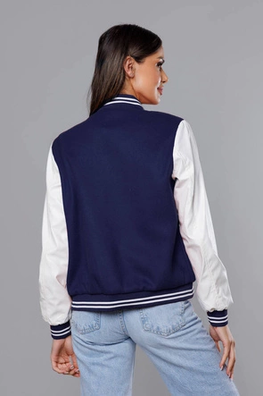 Kurtka damska bomber granatowa (16M9067-215)