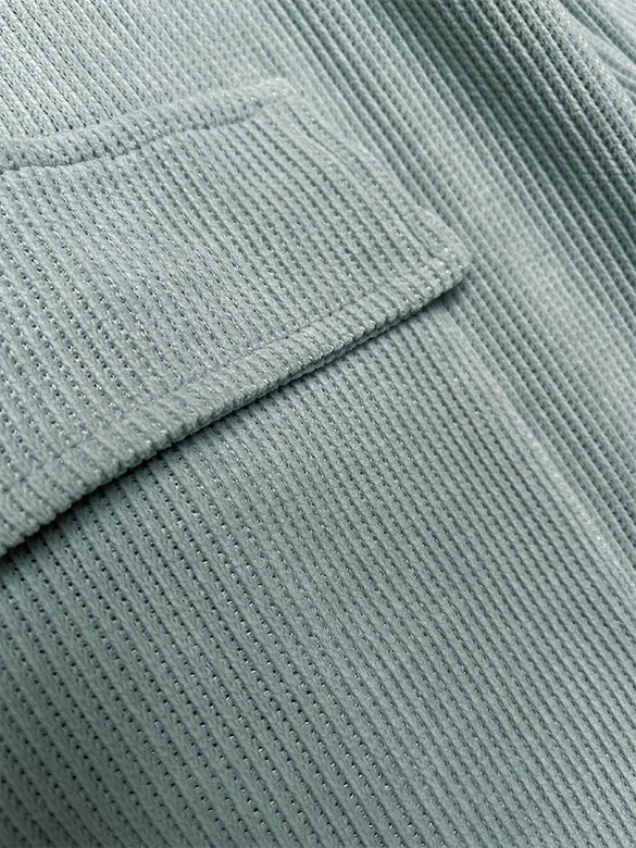 Casualowy komplet ze spodniami typu cargo miętowy (AMG-338A)