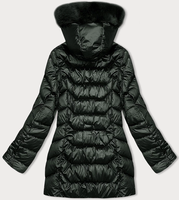 Pikowana damska kurtka z kapturem army S'west (B8169-11)