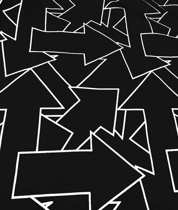 Męska bluza geometryczny wzór czarna (8B1111-3)