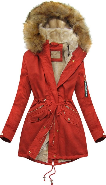 BAWEŁNIANA PARKA CEGLANA (B505)