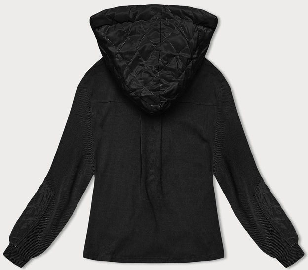 Bluza w prążki damska czarna (AMG-311)