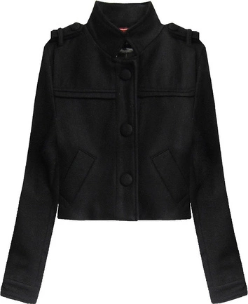 KRÓTKA KURTKA ZE STÓJKĄ CZARNA (X1096X)