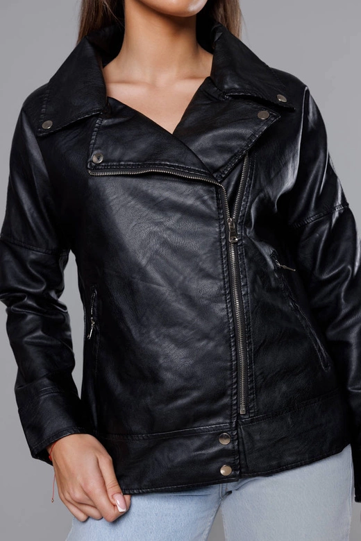 Ramoneska z kołnierzem czarna (HM25)