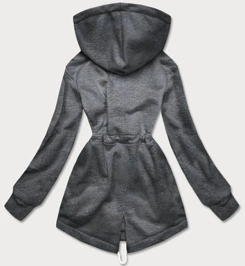 BLUZA DAMSKA NA SUWAK GRAFITOWA (AMG-686)