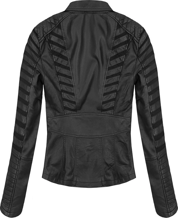 RAMONESKA Z SIATECZKOWYMI WSTAWKAMI CZARNA (5256)