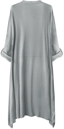 CIENKA NARZUTKA Z KIESZENIAMI SZARA (248ART)