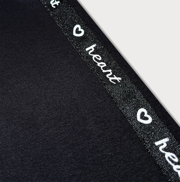 SPORTOWE LEGGINSY CZARNE (TS215-1)