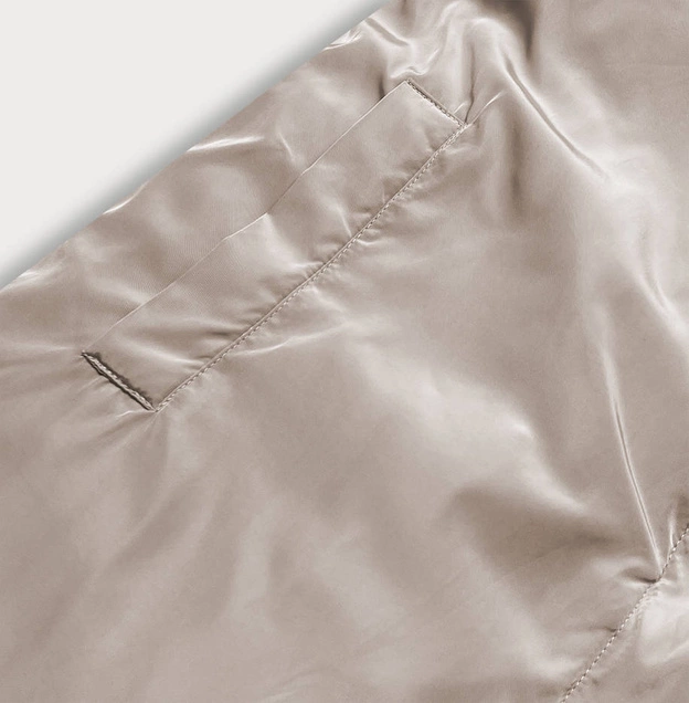 DŁUGA DWUSTRONNA KURTKA ZIMOWA CZARNY/CAPPUCCINO (L22-9852-1/62)