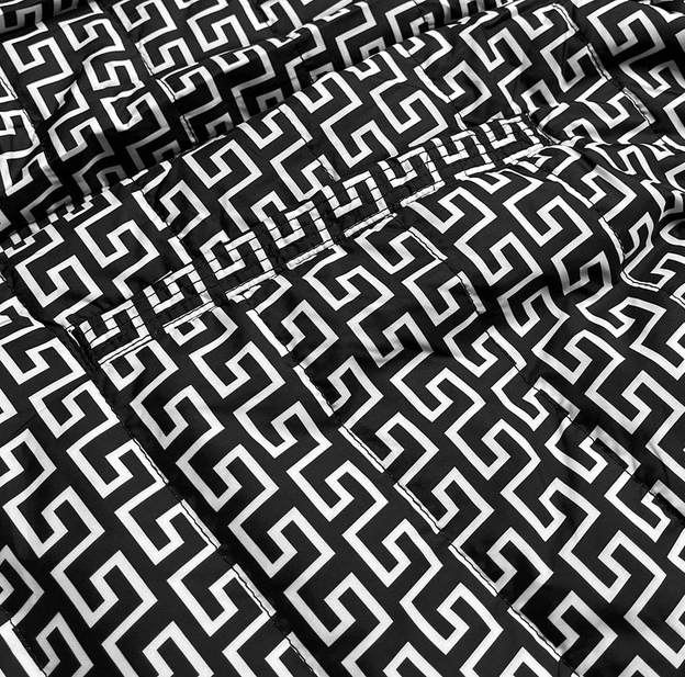 Parka damska 2w1 niebieski ciemny/biały (w702)