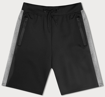 Sportowe spodenki męskie czarne (8K281-3)